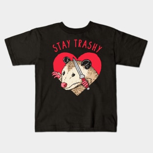 Stay Trashy Opossum Kids T-Shirt